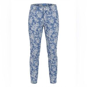 J. McLaughlin women’s Blue and White Floral Pants size 8